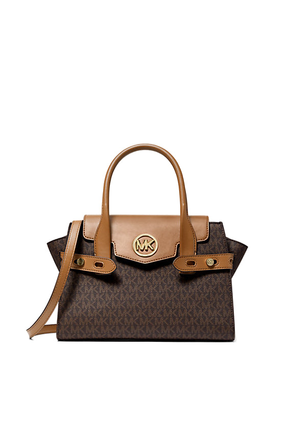 Geantă maro Michael Kors cu logo Carmen Brown